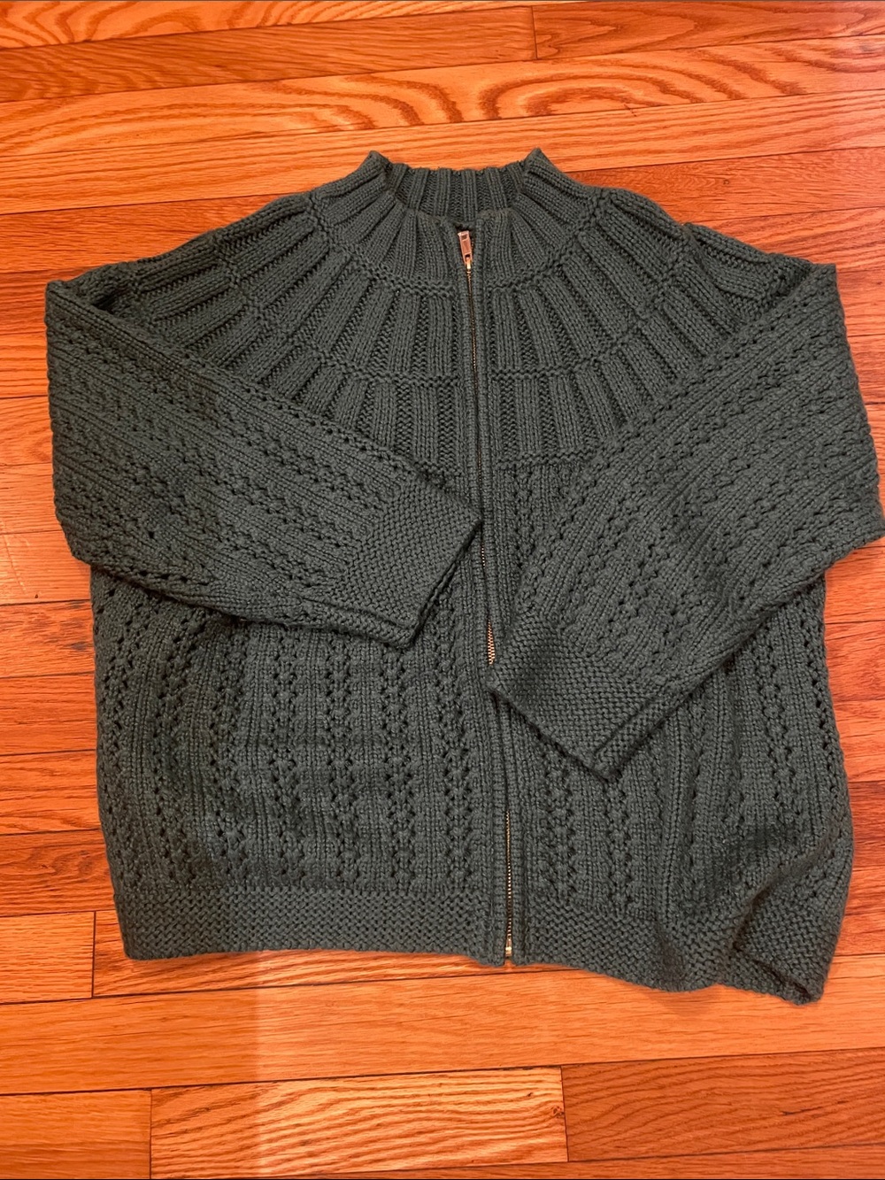 Talbots zipper cardigan
